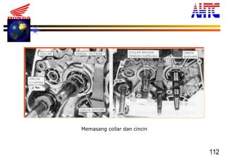 112
Memasang collar dan cincin
 
