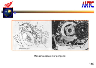 116
Mengencangkan mur pengunci
 