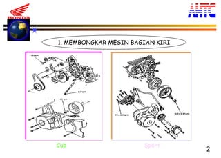 2
1. MEMBONGKAR MESIN BAGIAN KIRI
Cub Sport
 