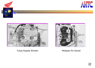 22
Tutup Kepala Silinder Melepas Pin Dowel
 
