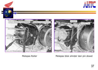 37
Melepas Roller Melepas blok silinder dan pin dowel
 