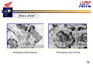 79
JENIS SPORT
Pemegang kabel kopling Pemegang rantai timing
 