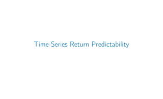 Time-Series Return Predictability
 