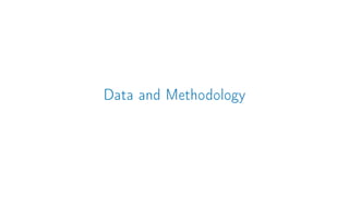 Data and Methodology
 
