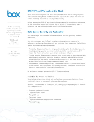 Sas 70 Box Security Whitepaper | PDF