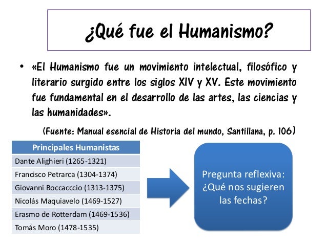 Resultado de imagen de el humanismo en la edad moderna