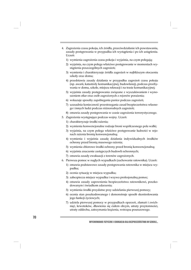 Edukacja dla bezpieczeństwa. | PDF