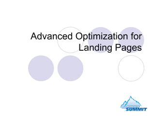 Advanced Optimization for Landing Pages 