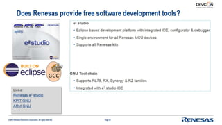Renesas Software and Tools Overview | PPTX