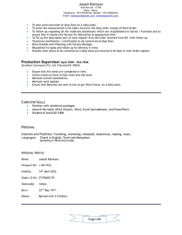 What to include in a resume image