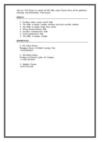 Resume CO-OP INSTT & CTRL ENGG | PDF