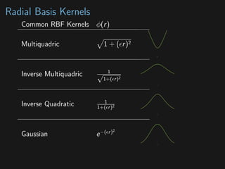 Radial Basis Function Interpolation | PDF