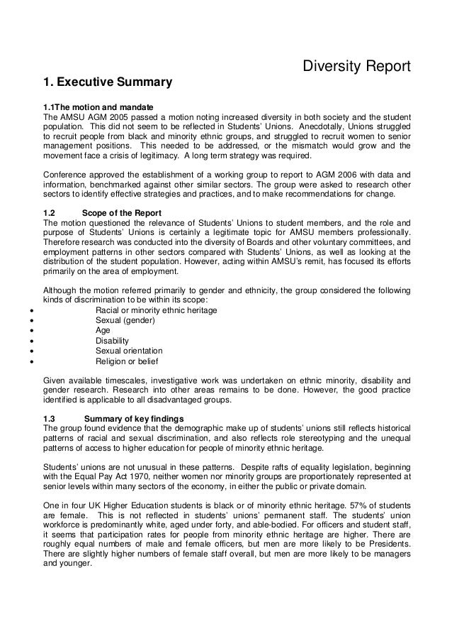 Diversity Report 2006