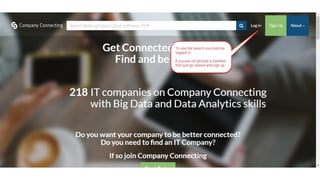 How to use the Company Connecting Search