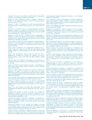 Fassnacht, M., Kroiss, M., and Allolio, B. (2013). Update in adrenocortical
carcinoma. J. Clin. Endocrinol. Metab. 98, 4551–4564.
Futreal, P.A., Coin, L., Marshall, M., Down, T., Hubbard, T., Wooster, R.,
Rahman, N., and Stratton, M.R. (2004). A census of human cancer genes.
Nat. Rev. Cancer 4, 177–183.
Giordano, T.J. (2011). The argument for mitotic rate-based grading for
the prognostication of adrenocortical carcinoma. Am. J. Surg. Pathol. 35,
471–473.
Giordano, T.J., Thomas, D.G., Kuick, R., Lizyness, M., Misek, D.E., Smith, A.L.,
Sanders, D., Aljundi, R.T., Gauger, P.G., Thompson, N.W., et al. (2003).
Distinct transcriptional proﬁles of adrenocortical tumors uncovered by DNA
microarray analysis. Am. J. Pathol. 162, 521–531.
Giordano, T.J., Kuick, R., Else, T., Gauger, P.G., Vinco, M., Bauersfeld, J.,
Sanders, D., Thomas, D.G., Doherty, G., and Hammer, G. (2009). Molecular
classiﬁcation and prognostication of adrenocortical tumors by transcriptome
proﬁling. Clin. Cancer Res. 15, 668–676.
Goh, G., Scholl, U.I., Healy, J.M., Choi, M., Prasad, M.L., Nelson-Williams, C.,
Kunstman, J.W., Korah, R., Suttorp, A.C., Dietrich, D., et al. (2014). Recurrent
activating mutation in PRKACA in cortisol-producing adrenal tumors. Nat.
Genet. 46, 613–617.
Gong, Y., Zack, T.I., Morris, L.G., Lin, K., Hukkelhoven, E., Raheja, R., Tan, I.L.,
Turcan, S., Veeriah, S., Meng, S., et al. (2014). Pan-cancer genetic analysis
identiﬁes PARK2 as a master regulator of G1/S cyclins. Nat. Genet. 46,
588–594.
Heaphy, C.M., de Wilde, R.F., Jiao, Y., Klein, A.P., Edil, B.H., Shi, C.,
Bettegowda, C., Rodriguez, F.J., Eberhart, C.G., Hebbar, S., et al. (2011).
Altered telomeres in tumors with ATRX and DAXX mutations. Science
333, 425.
Hsing, A.W., Nam, J.M., Co Chien, H.T., McLaughlin, J.K., and Fraumeni, J.F.,
Jr. (1996). Risk factors for adrenal cancer: an exploratory study. Int. J. Cancer
65, 432–436.
Huang, F.W., Hodis, E., Xu, M.J., Kryukov, G.V., Chin, L., and Garraway, L.A.
(2013). Highly recurrent TERT promoter mutations in human melanoma.
Science 339, 957–959.
Juhlin, C.C., Goh, G., Healy, J.M., Fonseca, A.L., Scholl, U.I., Stenman, A.,
Kunstman, J.W., Brown, T.C., Overton, J.D., Mane, S.M., et al. (2015).
Whole-exome sequencing characterizes the landscape of somatic mutations
and copy number alterations in adrenocortical carcinoma. J. Clin. Endocrinol.
Metab. 100, E493–E502.
Jung, S., and Kim, S. (2014). EDDY: a novel statistical gene set test method to
detect differential genetic dependencies. Nucleic Acids Res. 42, e60.
Kirschner, L.S., Sandrini, F., Monbo, J., Lin, J.P., Carney, J.A., and Stratakis,
C.A. (2000). Genetic heterogeneity and spectrum of mutations of the
PRKAR1A gene in patients with the carney complex. Hum. Mol. Genet. 9,
3037–3046.
Krivtsov, A.V., and Armstrong, S.A. (2007). MLL translocations, histone
modiﬁcations and leukaemia stem-cell development. Nat. Rev. Cancer 7,
823–833.
Lawrence, M.S., Stojanov, P., Polak, P., Kryukov, G.V., Cibulskis, K.,
Sivachenko, A., Carter, S.L., Stewart, C., Mermel, C.H., Roberts, S.A., et al.
(2013). Mutational heterogeneity in cancer and the search for new cancer-
associated genes. Nature 499, 214–218.
Lawrence, M.S., Stojanov, P., Mermel, C.H., Robinson, J.T., Garraway, L.A.,
Golub, T.R., Meyerson, M., Gabriel, S.B., Lander, E.S., and Getz, G. (2014).
Discovery and saturation analysis of cancer genes across 21 tumour types.
Nature 505, 495–501.
Leiserson, M.D., Vandin, F., Wu, H.T., Dobson, J.R., Eldridge, J.V., Thomas,
J.L., Papoutsaki, A., Kim, Y., Niu, B., McLellan, M., et al. (2015). Pan-cancer
network analysis identiﬁes combinations of rare somatic mutations across
pathways and protein complexes. Nat. Genet. 47, 106–114.
Letouze, E., Rosati, R., Komechen, H., Doghman, M., Marisa, L., Fluck, C., de
Krijger, R.R., van Noesel, M.M., Mas, J.C., Pianovski, M.A., et al. (2012). SNP
array proﬁling of childhood adrenocortical tumors reveals distinct pathways of
tumorigenesis and highlights candidate driver genes. J. Clin. Endocrinol.
Metab. 97, E1284–E1293.
Liu, T.T., Brown, T.C., Juhlin, C.C., Andreasson, A., Wang, N., Backdahl, M.,
Healy, J.M., Prasad, M.L., Korah, R., Carling, T., et al. (2014). The activating
TERT promoter mutation C228T is recurrent in subsets of adrenal tumors.
Endocr. Relat. Cancer 21, 427–434.
Maser, R.S., and DePinho, R.A. (2002). Connecting chromosomes, crisis, and
cancer. Science 297, 565–569.
McPherson, A., Hormozdiari, F., Zayed, A., Giuliany, R., Ha, G., Sun, M.G.,
Grifﬁth, M., Heravi Moussavi, A., Senz, J., Melnyk, N., et al. (2011). deFuse:
an algorithm for gene fusion discovery in tumor RNA-Seq data. PLoS
Comput. Biol. 7, e1001138.
Mermel, C.H., Schumacher, S.E., Hill, B., Meyerson, M.L., Beroukhim, R., and
Getz, G. (2011). GISTIC2.0 facilitates sensitive and conﬁdent localization of the
targets of focal somatic copy-number alteration in human cancers. Genome
Biol. 12, R41.
Miao, J., Panesar, N.S., Chan, K.T., Lai, F.M., Xia, N., Wang, Y., Johnson, P.J.,
and Chan, J.Y. (2001). Differential expression of a stress-modulating gene,
BRE, in the adrenal gland, in adrenal neoplasia, and in abnormal adrenal tis-
sues. J. Histochem. Cytochem. 49, 491–500.
Miller, B.S., Gauger, P.G., Hammer, G.D., Giordano, T.J., and Doherty, G.M.
(2010). Proposal for modiﬁcation of the ENSAT staging system for adre-
nocortical carcinoma using tumor grade. Langenbecks Arch. Surg. 395,
955–961.
Palacios, R., and Sugawara, I. (1982). Hydrocortisone abrogates prolifer-
ation of T cells in autologous mixed lymphocyte reaction by rendering
the interleukin-2 Producer T cells unresponsive to interleukin-1 and un-
able to synthesize the T-cell growth factor. Scand. J. Immunol. 15,
25–31.
Pinto, E.M., Chen, X., Easton, J., Finkelstein, D., Liu, Z., Pounds, S.,
Rodriguez-Galindo, C., Lund, T.C., Mardis, E.R., Wilson, R.K., et al. (2015).
Genomic landscape of paediatric adrenocortical tumours. Nat. Commun. 6,
6302.
Raymond, V.M., Everett, J.N., Furtado, L.V., Gustafson, S.L., Jungbluth, C.R.,
Gruber, S.B., Hammer, G.D., Stoffel, E.M., Greenson, J.K., Giordano, T.J., and
Else, T. (2013). Adrenocortical carcinoma is a lynch syndrome-associated
cancer. J. Clin. Oncol. 31, 3012–3018.
Rozek, L.S., Rennert, G., and Gruber, S.B. (2006). APC E1317Q is not associ-
ated with Colorectal Cancer in a population-based case-control study in
Northern Israel. Cancer Epidemiol. Biomarkers Prev. 15, 2325–2327.
Stewart, S.A., and Weinberg, R.A. (2006). Telomeres: cancer to human aging.
Annu. Rev. Cell Dev. Biol. 22, 531–557.
Thirlwell, C., Eymard, M., Feber, A., Teschendorff, A., Pearce, K., Lechner,
M., Widschwendter, M., and Beck, S. (2010). Genome-wide DNA methyl-
ation analysis of archival formalin-ﬁxed parafﬁn-embedded tissue using
the Illumina Inﬁnium HumanMethylation27 BeadChip. Methods 52,
248–254.
Tissier, F., Cavard, C., Groussin, L., Perlemoine, K., Fumey, G., Hagnere, A.M.,
Rene-Corail, F., Jullian, E., Gicquel, C., Bertagna, X., et al. (2005). Mutations of
beta-catenin in adrenocortical tumors: activation of the Wnt signaling pathway
is a frequent event in both benign and malignant adrenocortical tumors.
Cancer Res. 65, 7622–7627.
Torres-Garcia, W., Zheng, S., Sivachenko, A., Vegesna, R., Wang, Q., Yao, R.,
Berger, M.F., Weinstein, J.N., Getz, G., and Verhaak, R.G. (2014). PRADA:
pipeline for RNA sequencing data analysis. Bioinformatics 30, 2224–2226.
Van Allen, E.M., Wagle, N., Stojanov, P., Perrin, D.L., Cibulskis, K., Marlow, S.,
Jane-Valbuena, J., Friedrich, D.C., Kryukov, G., Carter, S.L., et al. (2014).
Whole-exome sequencing and clinical interpretation of formalin-ﬁxed,
parafﬁn-embedded tumor samples to guide precision cancer medicine. Nat.
Med. 20, 682–688.
Weiss, L.M., Medeiros, L.J., and Vickery, A.L., Jr. (1989). Pathologic features
of prognostic signiﬁcance in adrenocortical carcinoma. Am. J. Surg. Pathol.
13, 202–206.
Cancer Cell 29, 723–736, May 9, 2016 735
 