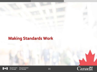15
Making Standards Work
 
