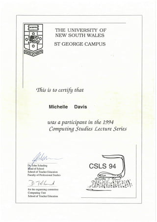 1994 Computing studies