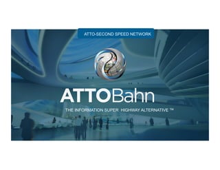 ATTO-SECOND SPEED NETWORK
THE INFORMATION SUPER HIGHWAY ALTERNATIVE TM
 