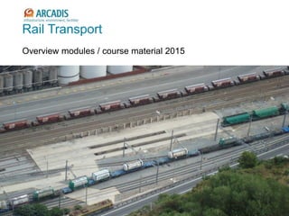 V2010-1
Rail Transport
Overview modules / course material 2015
 