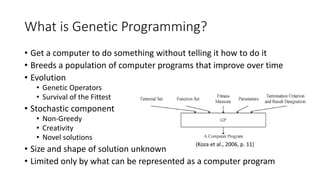 Prediction the stock market with genetic programming | PDF