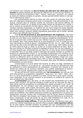 La maitrise de la langue_Ecole Primaire_Textes officiels-1992