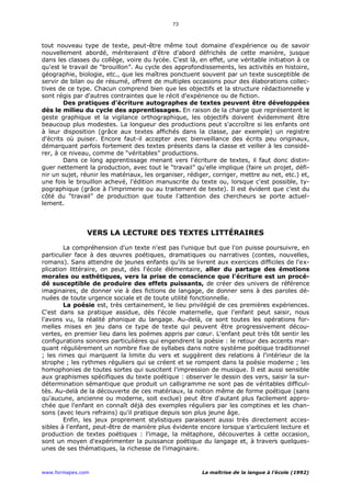 La maitrise de la langue_Ecole Primaire_Textes officiels-1992