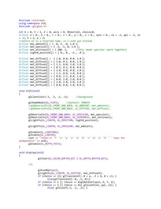 openGl example | DOCX | Programming Languages | Computing