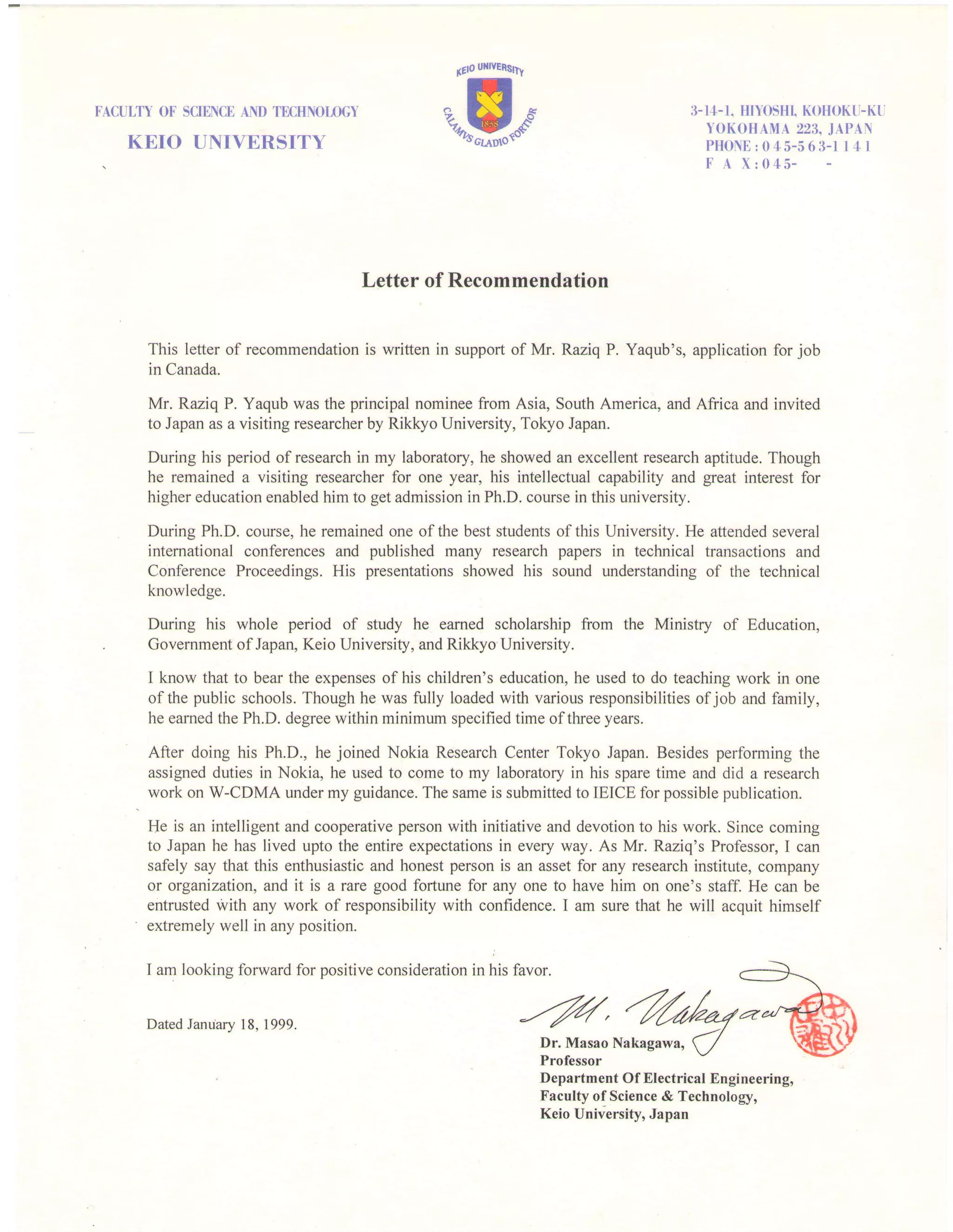 Recommendation Dr. Nakagawa Massao.PDF