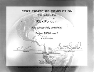 Computer Training 2001