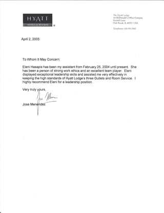 JM Recommendation Letter (2005)