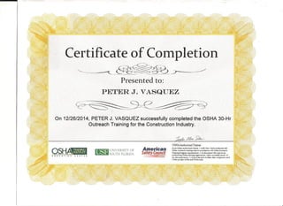 Vasquez OSHA 30 Hour Safety Certificate0001