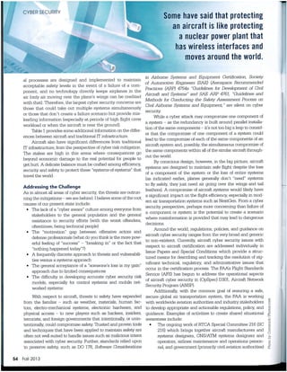 ATCA Aircraft Cyber Security Article 10-13 | PDF