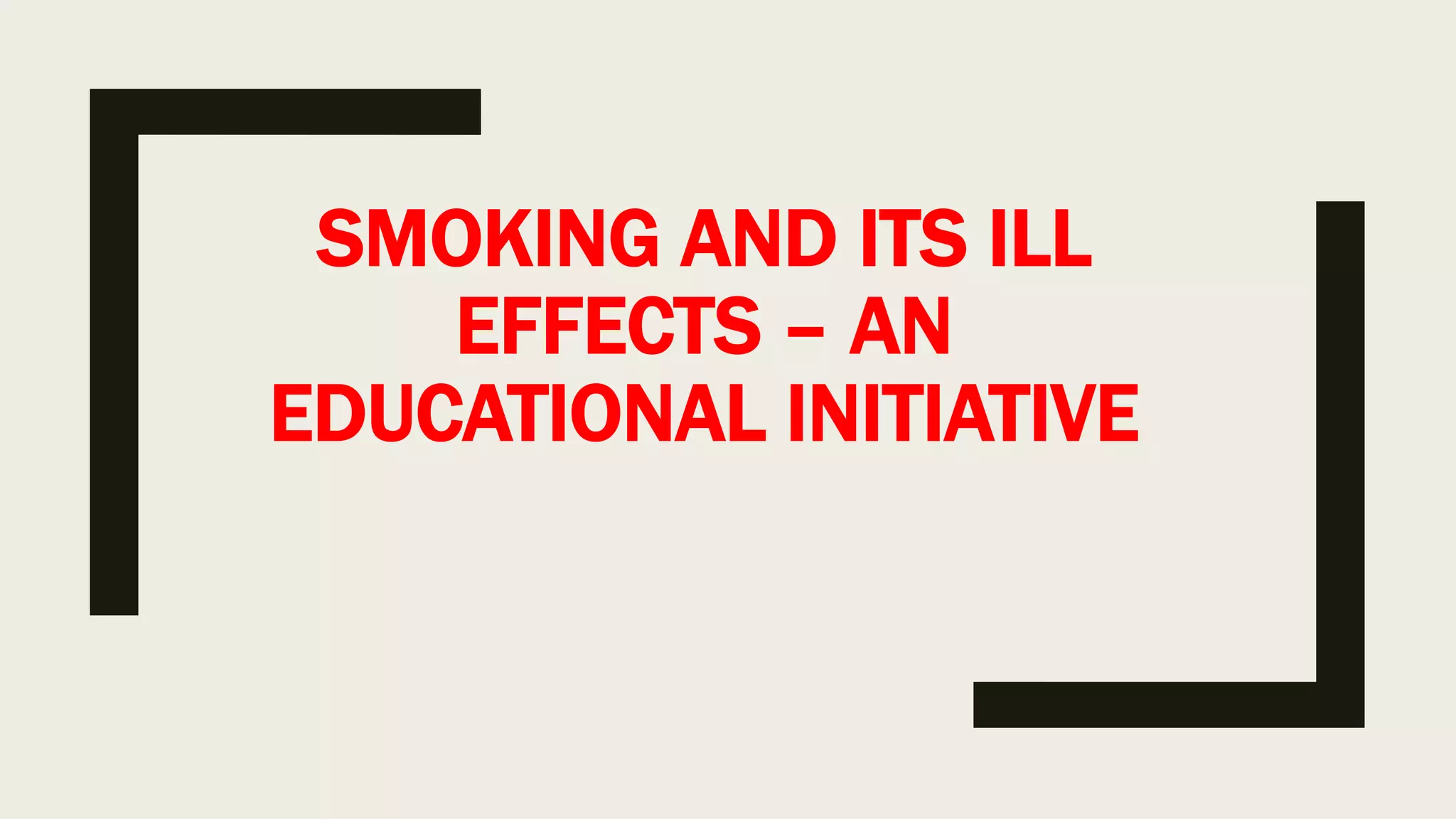 Smoking patient education PPT