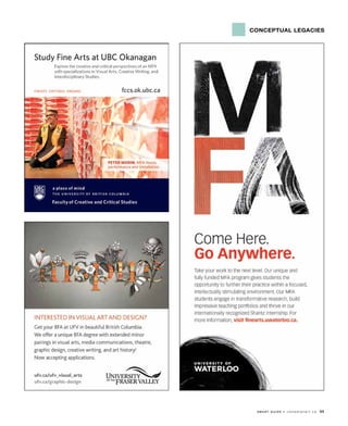 conceptual legacies
s m a r t G u i d e • c a n a d i a n a r t . c a 65
 