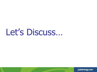 Let’s Discuss…
 