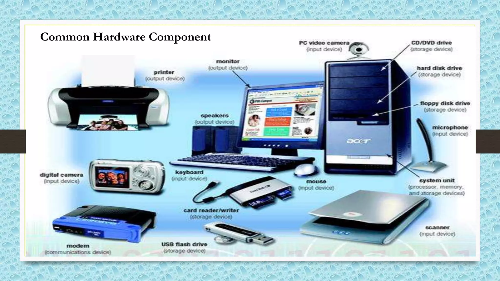 Common Hardware Component
 