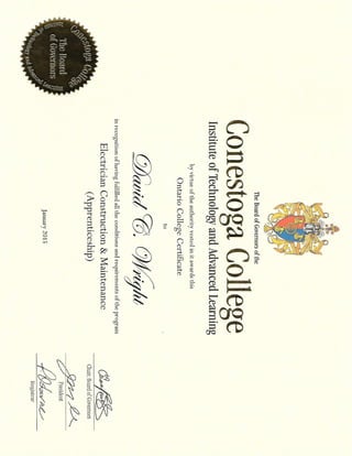 Conestoga Diploma