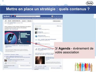 Mettre en place un stratégie : quels contenus ?
3/ Agenda - événement de
votre association
 