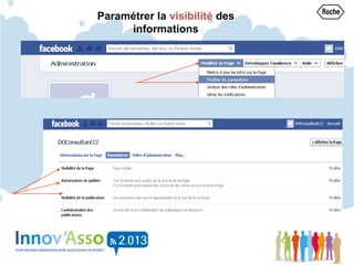Paramétrer la visibilité des
informations
 