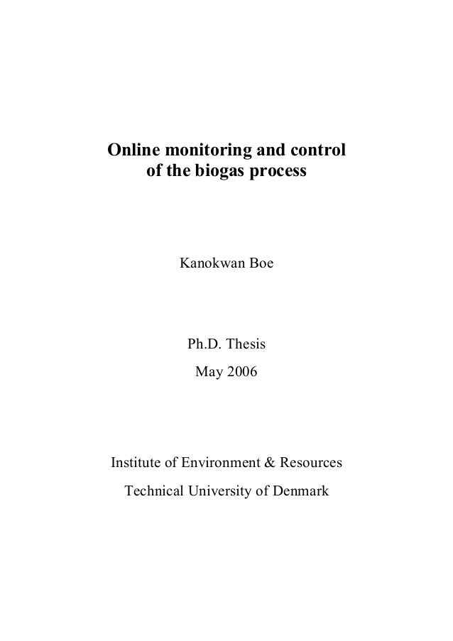 Phd thesis biogas