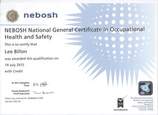 Nebosh NGC Certificate