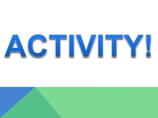 HOW CAN YOU BE MORE ACTIVE?
 Never sit for more than 15 minutes with moving–
Fidgeting is good!
 Try new movements and g...