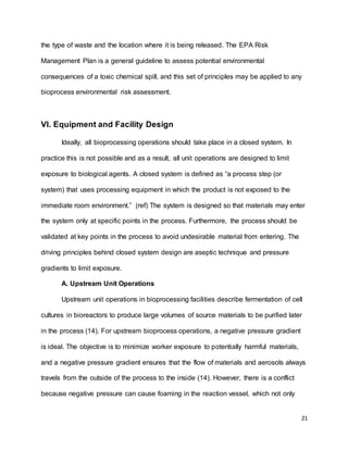 Safety in Bioprocessing Facilities FINAL | DOCX