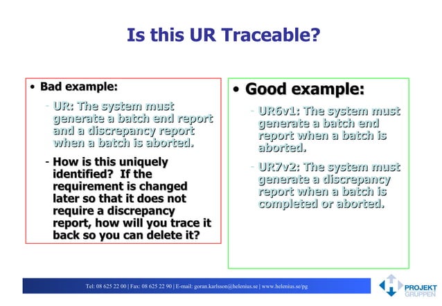 8 Characteristics of good user requirements | PPT