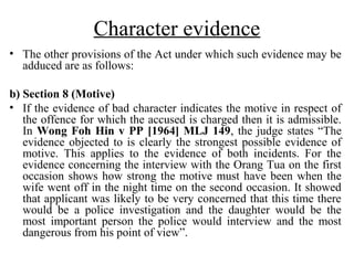 (8) character evidence | PPT