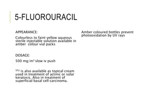Common chemotherapy drugs in breast cancer | PPTX