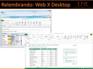 Relembrando: Web X Desktop
 