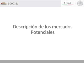 Descripción de los mercados
Potenciales
 