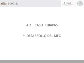 4.2 CASO CHIAPAS
• DESARROLLO DEL MFC
 