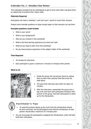 8 creative facilitation_techniques | PDF